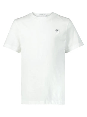 CALVIN KLEIN JEANS T-shirt bianca con monogramma