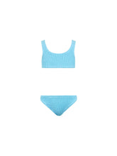 Carica l&#39;immagine nel visualizzatore di Gallery, Mc2 Saint Barth Costume Bikini 2 Pezzi Crinkle Azzurro