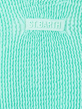 Carica l&#39;immagine nel visualizzatore di Gallery, Mc2 Saint Barth Costume Intero Crinkle Verde Tiffany Tessuto Crinkle Cara