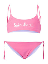 Carica l&#39;immagine nel visualizzatore di Gallery, Mc2 Saint Barth Costume Bikini 2 Pezzi Fucsia e Lilla Reversibile