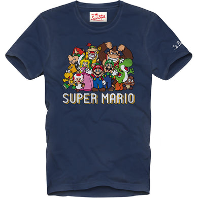T-shirt MC2 SAINT BARTH blu stampa Super Mario 2 Anni
