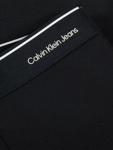 CALVIN KLEIN JEANS Pantalone svasato punto milano nero