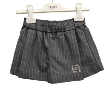 Carica l'immagine nel visualizzatore di Gallery, Liu Jo Shorts Gessato Bambina con Girovita Elastico e Logo Glitter
