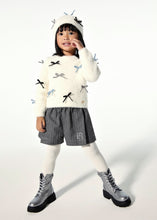 Carica l'immagine nel visualizzatore di Gallery, Liu Jo Shorts Gessato Bambina con Girovita Elastico e Logo Glitter