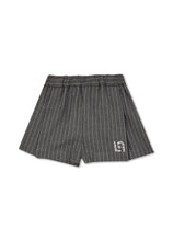 Load image into Gallery viewer, Liu Jo Shorts Gessato Bambina con Girovita Elastico e Logo Glitter