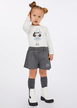 Load image into Gallery viewer, Liu Jo Shorts Gessato Bambina con Girovita Elastico e Logo Glitter