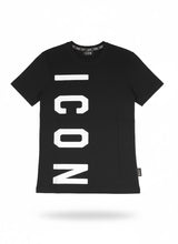 Load image into Gallery viewer, T-Shirt ICON in Cotone con Logo Verticale Maxi - Nero e Bianco - Junior &amp; Co.it