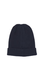 Carica l'immagine nel visualizzatore di Gallery, Roy Roger's Cappello Blu in Maglia a Coste con Logo in Denim