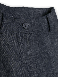 Aspesi pantalone a palazzo misto lana effetto denim taglie 10-14-16 anni Scontato del 30%