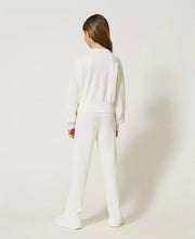 Carica l&#39;immagine nel visualizzatore di Gallery, TWINSET maglia misto viscosa bianca