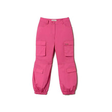 Carica l&#39;immagine nel visualizzatore di Gallery, TWINSET Pantalone fucsia cargo in popeline