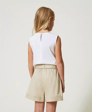 Carica l&#39;immagine nel visualizzatore di Gallery, TWINSET Shorts beige con maxi tasche