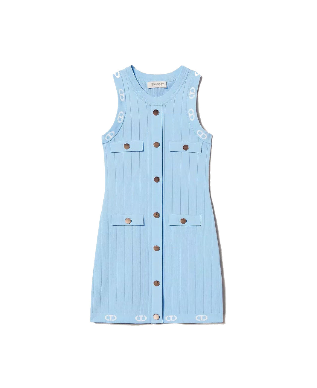 Twinset Abito a tubino elasticizzato. Taglia 10-14-16 anni. Sconto 50%.