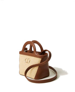 Twinset Borsaa tracolla Effetto Paglia con Oval T Dimensioni: 15 x 12 x 10 cm