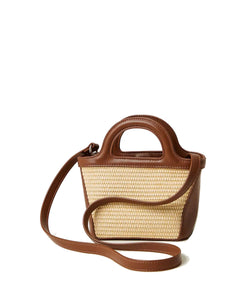 Twinset Borsaa tracolla Effetto Paglia con Oval T Dimensioni: 15 x 12 x 10 cm