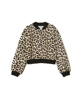 TWINSET Bomber in tessuto scuba animalier