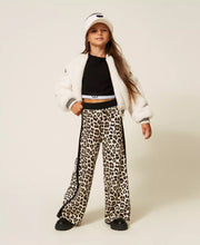 Carica l&#39;immagine nel visualizzatore di Gallery, TWINSET Bomber in faux fur con costine rigate