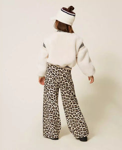 TWINSET Bomber in faux fur con costine rigate