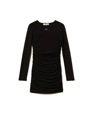 TWINSET Abito corto in tulle con arricciatura