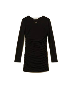 TWINSET Abito corto in tulle con arricciatura