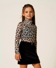 Carica l&#39;immagine nel visualizzatore di Gallery, TWINSET Top in tulle animalier