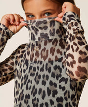 Carica l&#39;immagine nel visualizzatore di Gallery, TWINSET Top in tulle animalier