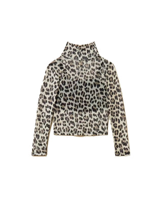 TWINSET Top in tulle animalier