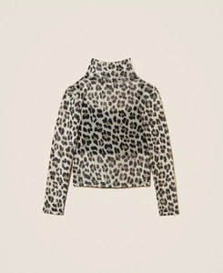 TWINSET Top in tulle animalier