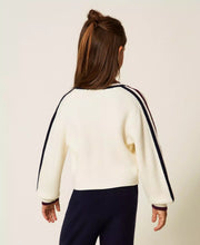 Carica l&#39;immagine nel visualizzatore di Gallery, TWINSET Maglia a costine con bande bicolor