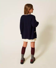 Carica l&#39;immagine nel visualizzatore di Gallery, TWINSET Cardigan con bande bicolor