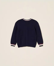 Carica l&#39;immagine nel visualizzatore di Gallery, TWINSET Cardigan con bande bicolor