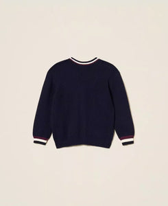 TWINSET Cardigan con bande bicolor