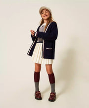 Carica l&#39;immagine nel visualizzatore di Gallery, TWINSET Cardigan con bande bicolor
