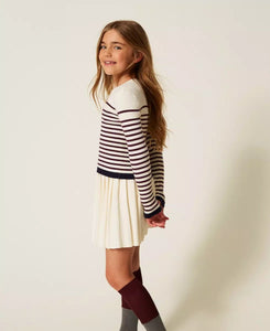 TWINSET Maglia lupetto a righe