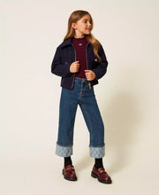 Carica l&#39;immagine nel visualizzatore di Gallery, TWINSET Maglia lupetto a costine con Oval T