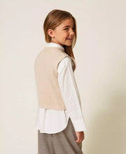 Carica l&#39;immagine nel visualizzatore di Gallery, TWINSET Gilet in maglia con bottoni Oval T