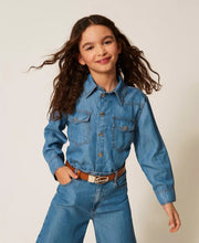 Carica l'immagine nel visualizzatore di Gallery, TWINSET Camicia in chambray con tasche