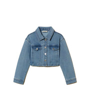 Carica l'immagine nel visualizzatore di Gallery, TWINSET Giacca cropped in jeans - Junior &amp; Co.it