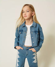Carica l'immagine nel visualizzatore di Gallery, TWINSET Giacca cropped in jeans - Junior &amp; Co.it