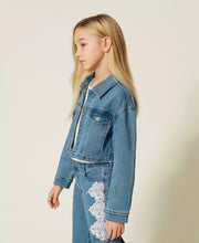 Carica l'immagine nel visualizzatore di Gallery, TWINSET Giacca cropped in jeans - Junior &amp; Co.it