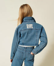 Carica l'immagine nel visualizzatore di Gallery, TWINSET Giacca cropped in jeans - Junior &amp; Co.it