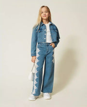 Carica l'immagine nel visualizzatore di Gallery, TWINSET Giacca cropped in jeans - Junior &amp; Co.it
