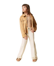 Carica l'immagine nel visualizzatore di Gallery, TWINSET Top beige cropped in maglia a costine - Junior &amp; Co.it