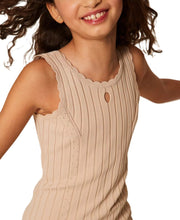 Load image into Gallery viewer, TWINSET Abito beige corto in maglia a costine