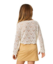 Carica l'immagine nel visualizzatore di Gallery, TWINSET Maglia bianca con motivo a rombi - Junior &amp; Co.it