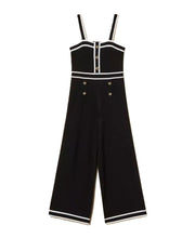 Load image into Gallery viewer, TWINSET Tuta nera in maglia con bordature - Junior &amp; Co.it