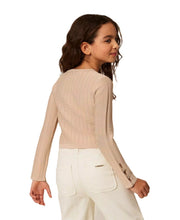 Carica l'immagine nel visualizzatore di Gallery, TWINSET Maglia traforata beige con bottoni - Junior &amp; Co.it