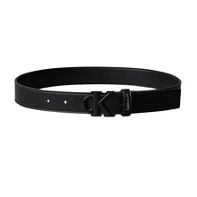 Carica l'immagine nel visualizzatore di Gallery, CALVIN KLEIN Cintura nera con fibbia logo
