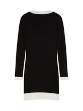 Load image into Gallery viewer, PATRIZIA PEPE Abito Tubino Bicolor Nero con Bordi Panna taglia 10 - 14 Anni Sconto 30% - Junior &amp; Co.it