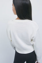 Load image into Gallery viewer, PATRIZIA PEPE Maglia Fly in misto lana panna